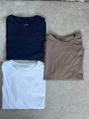 Everlane Box-Cut Tees in Essential Cotton - Set of 3, Size XL